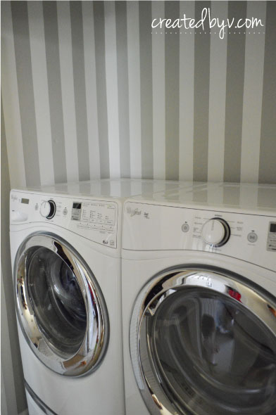 Earned Our Stripes // Laundry Closet Makeover