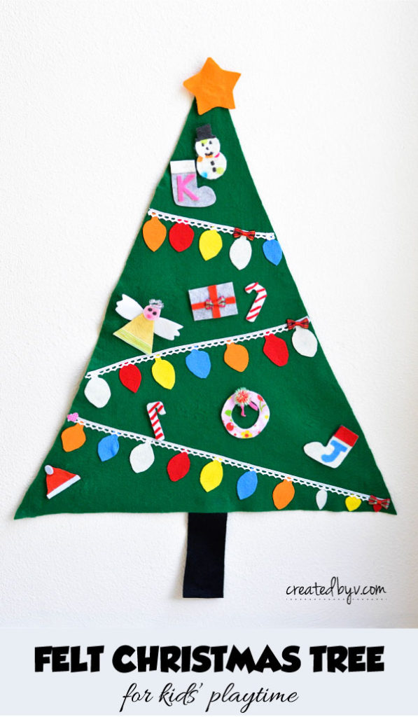 Felt Christmas Tree for Kids - created by v.