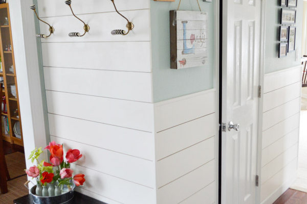 How I Added Shiplap to the Entryway